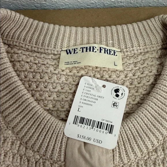 ✨ Free People, We The Free, Heritage Cardigan Sweater — Women’s Size L | NWT ✨ - Picture 4 of 9